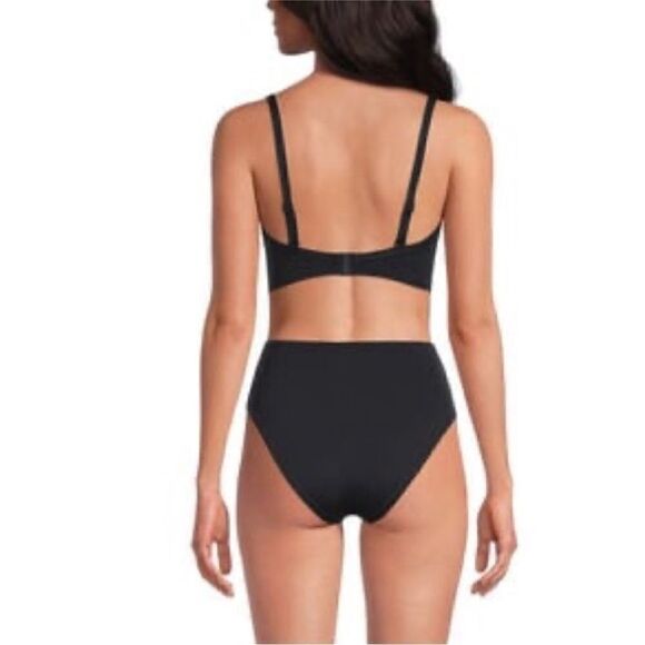 Seafolly NWT Quilted Bralette Bikini Top in Black Size 4 - Picture 5 of 10